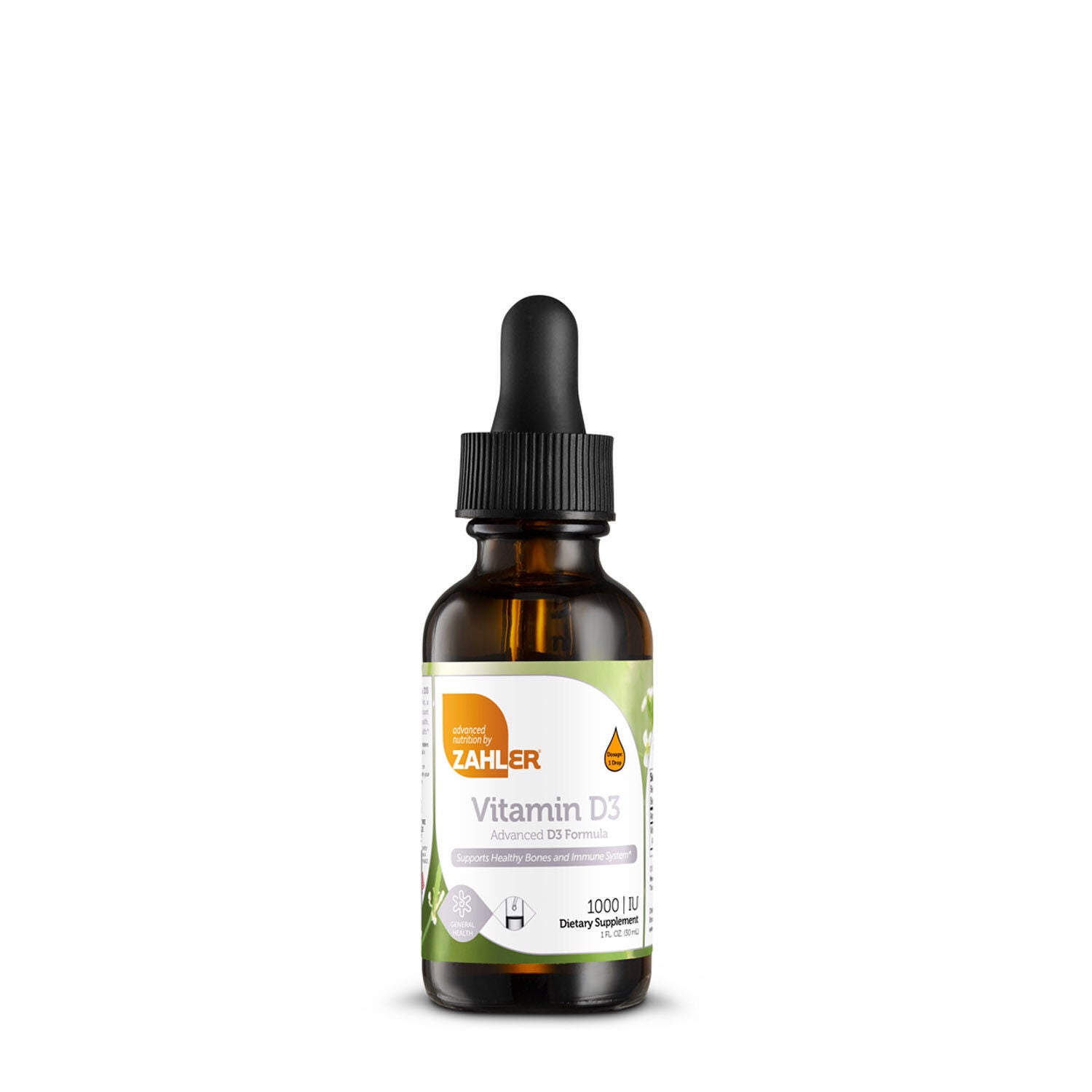 Vitamin D3 Liquid Supplement 1000 IU - 1 oz. (880 Servings)